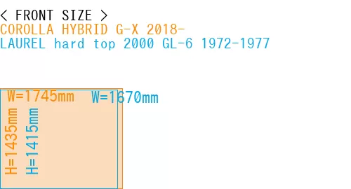 #COROLLA HYBRID G-X 2018- + LAUREL hard top 2000 GL-6 1972-1977